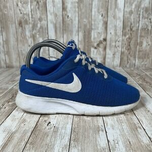 Nike‎ Tanjun Royal Blue White Kids Running Shoes Sneakers Size 4.5 Youth